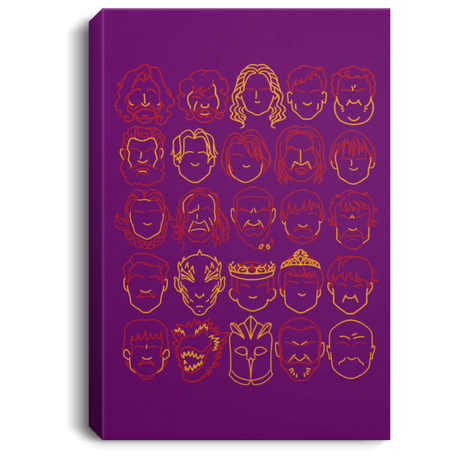 Housewares Purple / 8" x 12" Game of Thrones Minimalism Premium Portrait Canvas