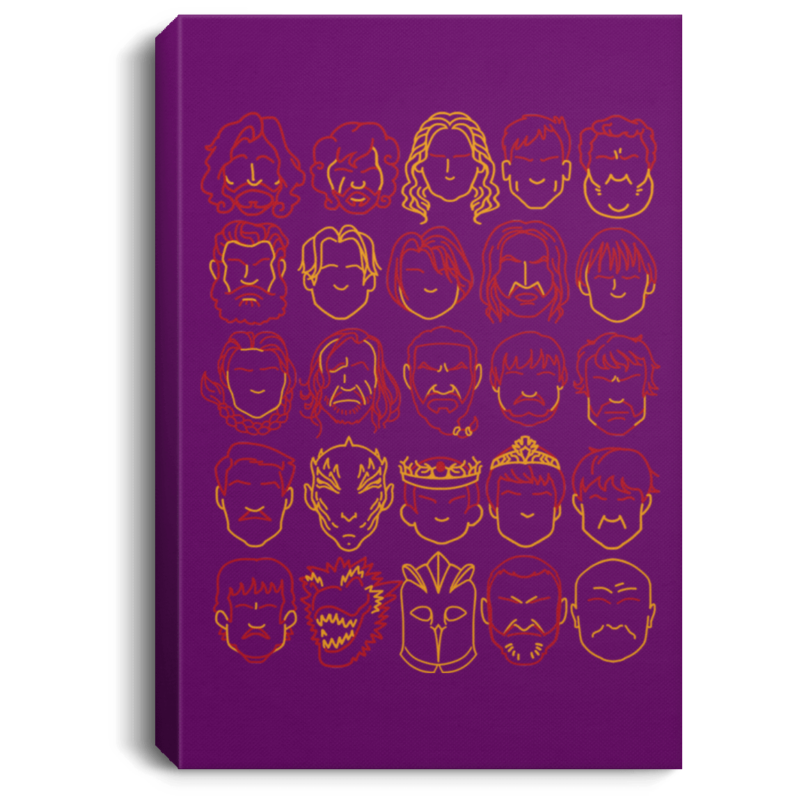 Housewares Purple / 8" x 12" Game of Thrones Minimalism Premium Portrait Canvas