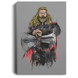 Housewares Gray / 8" x 12" God of Thunder Watercolor Premium Portrait Canvas