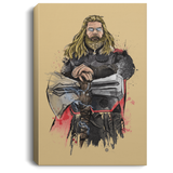 Housewares Tan / 8" x 12" God of Thunder Watercolor Premium Portrait Canvas