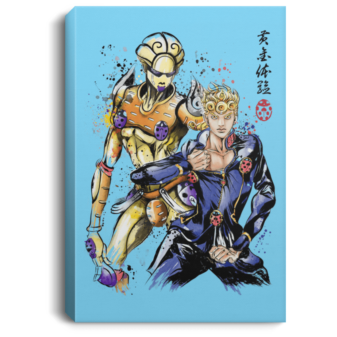 Housewares Columbia Blue / 8" x 12" Gold experience Watercolor Premium Portrait Canvas