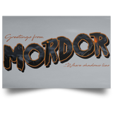 Housewares Grey / 18" x 12" Greetings From Mordor Landscape Poster