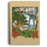 Housewares Tan / 8" x 12" Greetings from Scarif Premium Portrait Canvas