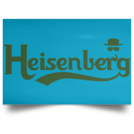 Housewares Turquoise / 18" x 12" Heisenberg 2 Landscape Poster