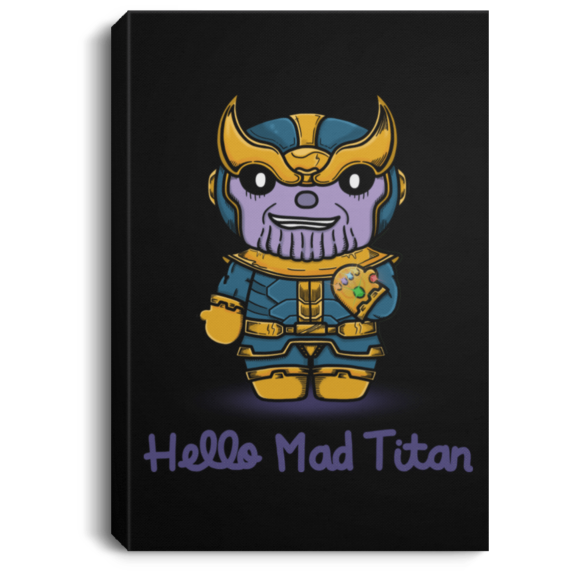 Housewares Black / 8" x 12" Hello Mad Titan Premium Portrait Canvas