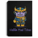 Housewares Black / 8" x 12" Hello Mad Titan Premium Portrait Canvas