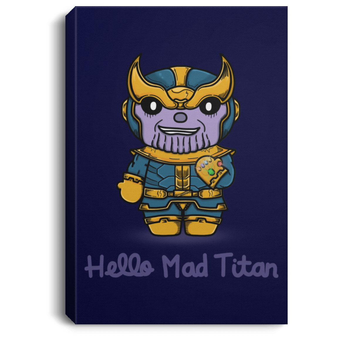 Housewares Navy / 8" x 12" Hello Mad Titan Premium Portrait Canvas