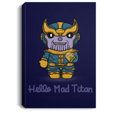 Housewares Navy / 8" x 12" Hello Mad Titan Premium Portrait Canvas