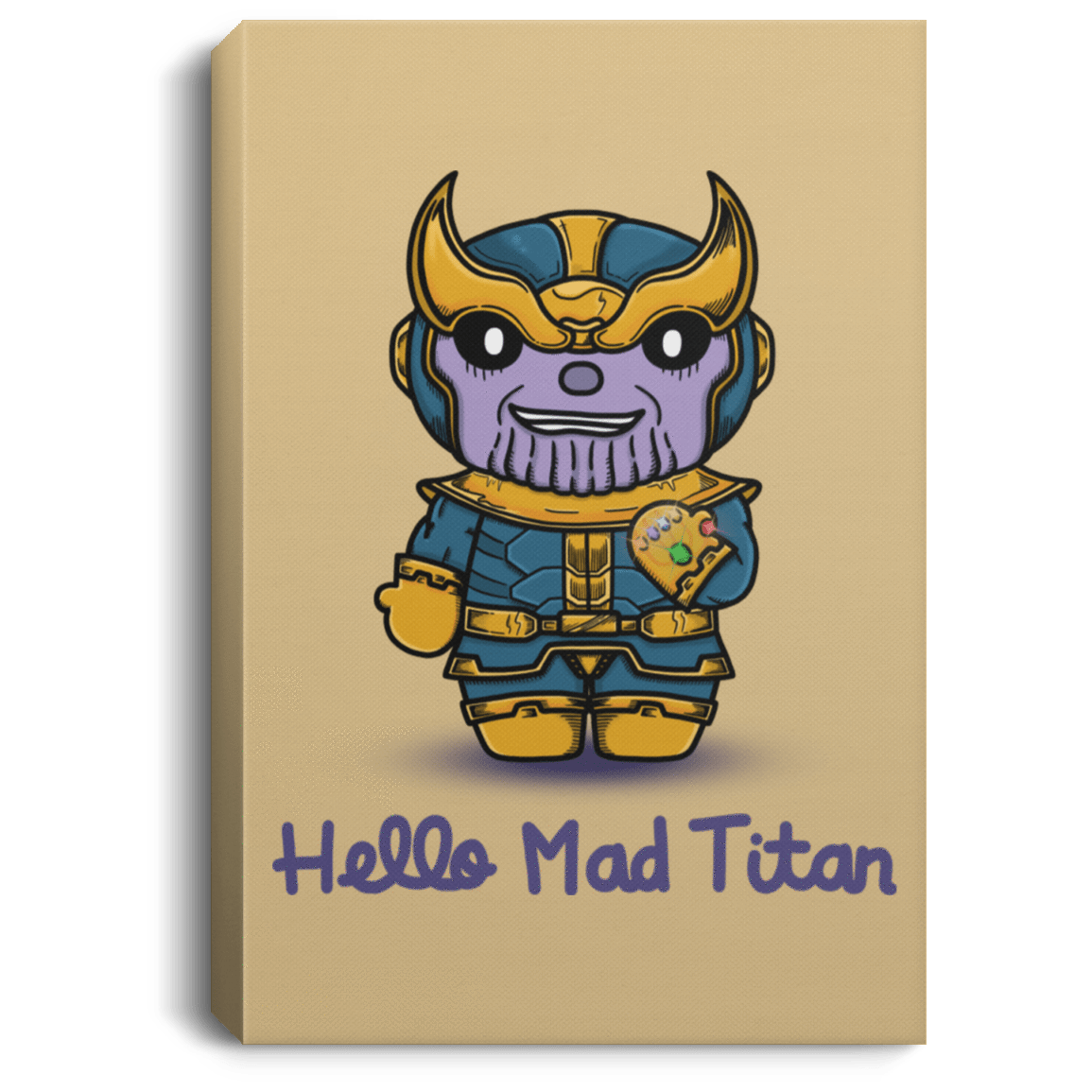 Housewares Tan / 8" x 12" Hello Mad Titan Premium Portrait Canvas