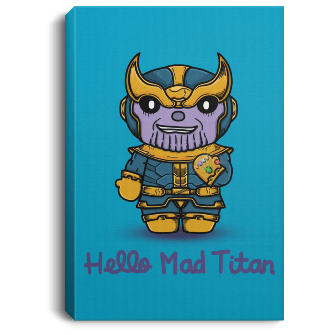 Housewares Turquoise / 8" x 12" Hello Mad Titan Premium Portrait Canvas