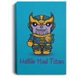 Housewares Turquoise / 8" x 12" Hello Mad Titan Premium Portrait Canvas