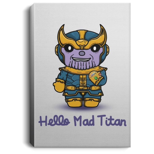 Housewares White / 8" x 12" Hello Mad Titan Premium Portrait Canvas