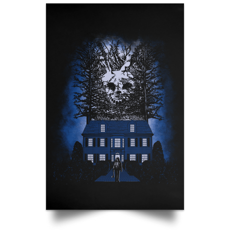 Housewares Black / 12" x 18" House Of Doom Portrait Poster