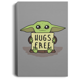 Housewares Gray / 8" x 12" Hugs Free Premium Portrait Canvas