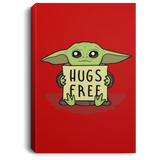 Housewares Red / 8" x 12" Hugs Free Premium Portrait Canvas