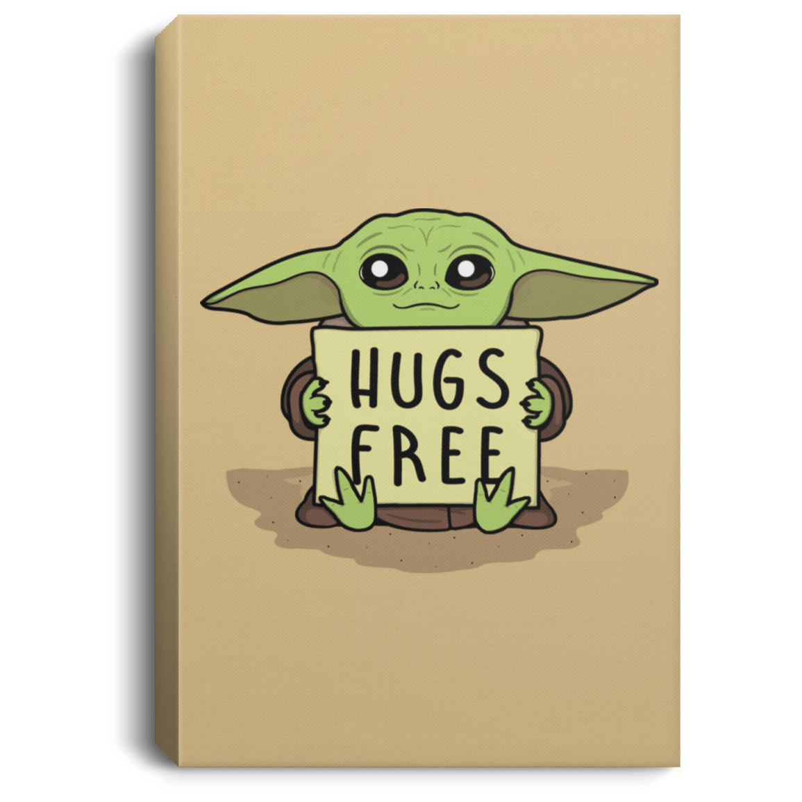 Housewares Tan / 8" x 12" Hugs Free Premium Portrait Canvas