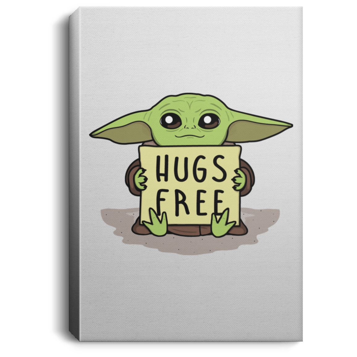 Housewares White / 8" x 12" Hugs Free Premium Portrait Canvas