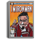 Housewares Gray / 8" x 12" I Am Ironman Premium Portrait Canvas