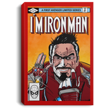Housewares Red / 8" x 12" I Am Ironman Premium Portrait Canvas