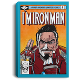 Housewares Turquoise / 8" x 12" I Am Ironman Premium Portrait Canvas