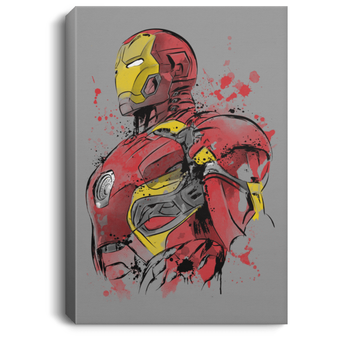 Housewares Gray / 8" x 12" Iron Watercolor Premium Portrait Canvas