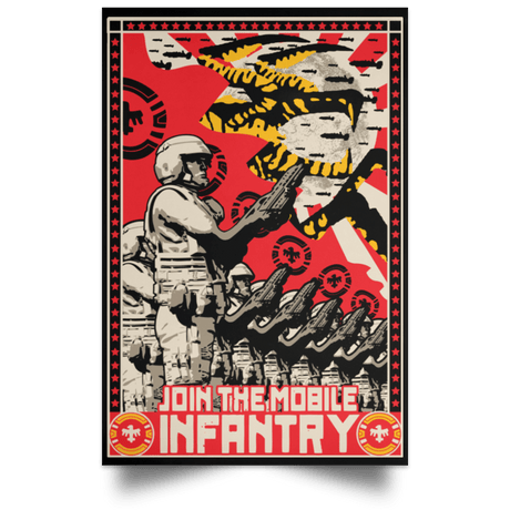 Housewares Black / 12" x 18" Join The Mobile Infantry Portrait Poster