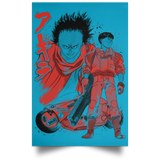 Housewares Turquoise / 12" x 18" Kaneda and Tetsuo Sumi-e Portrait Poster