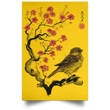 Housewares Athletic Gold / 12" x 18" Little Sparrow sumi-e Portrait Poster