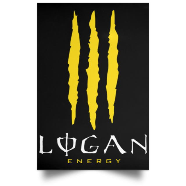 Housewares Black / 12" x 18" Logan Energy Portrait Poster