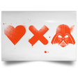 Housewares White / 18" x 12" Love Darth Landscape Poster