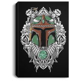 Housewares Black / 8" x 12" Mandalorian Warrior Premium Portrait Canvas
