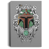 Housewares Gray / 8" x 12" Mandalorian Warrior Premium Portrait Canvas