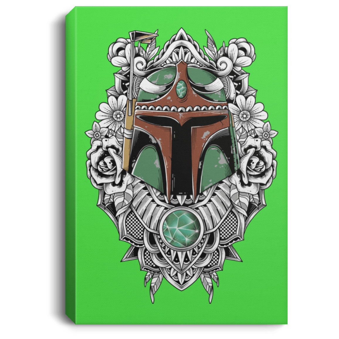 Housewares Kelly / 8" x 12" Mandalorian Warrior Premium Portrait Canvas