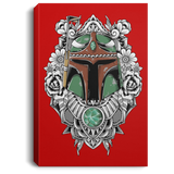 Housewares Red / 8" x 12" Mandalorian Warrior Premium Portrait Canvas