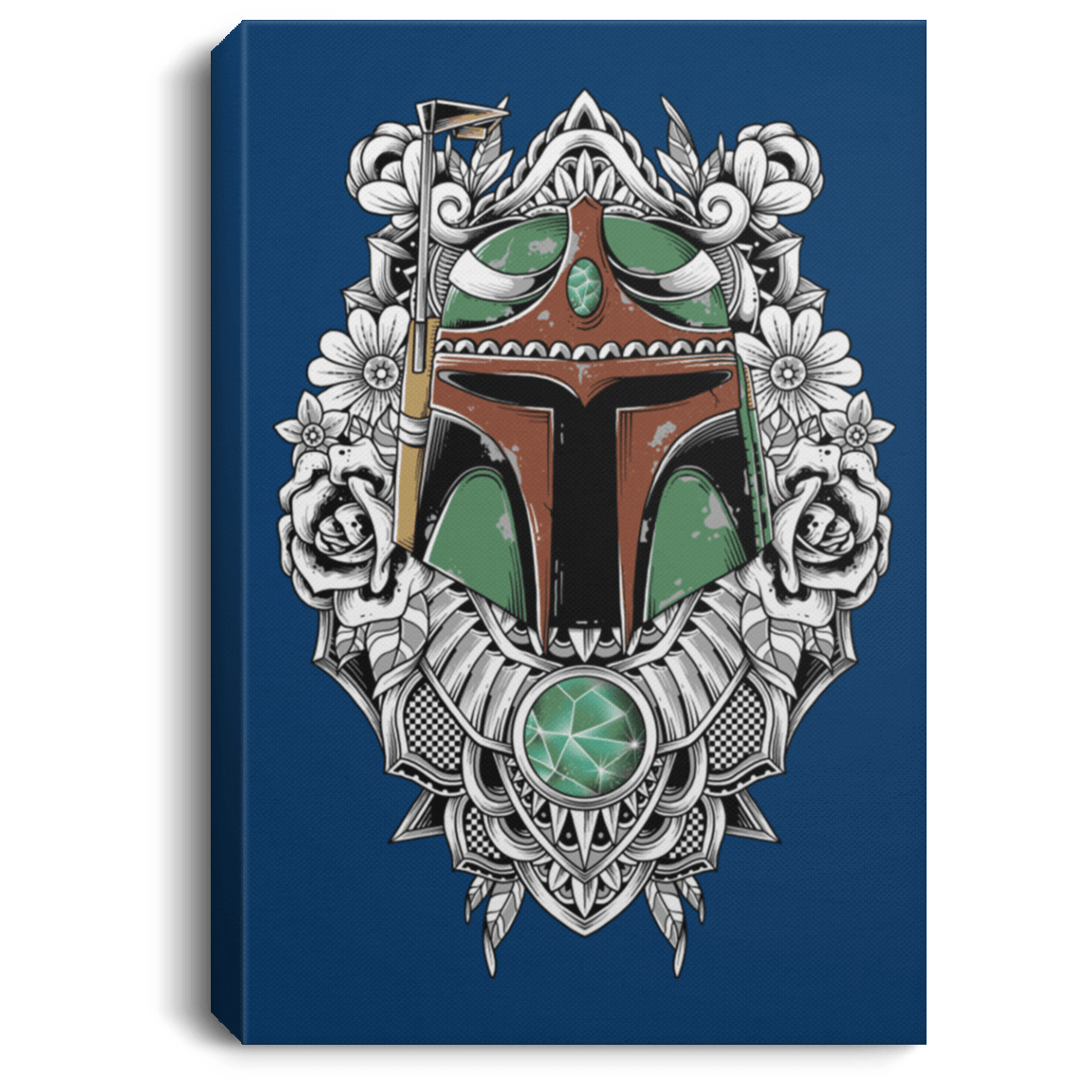 Housewares Royal / 8" x 12" Mandalorian Warrior Premium Portrait Canvas