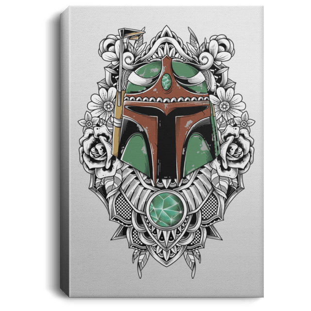 Housewares White / 8" x 12" Mandalorian Warrior Premium Portrait Canvas