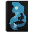 Housewares Black / 8" x 12" Mermaid Portrait Premium Portrait Canvas