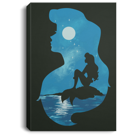 Housewares Forest / 8" x 12" Mermaid Portrait Premium Portrait Canvas