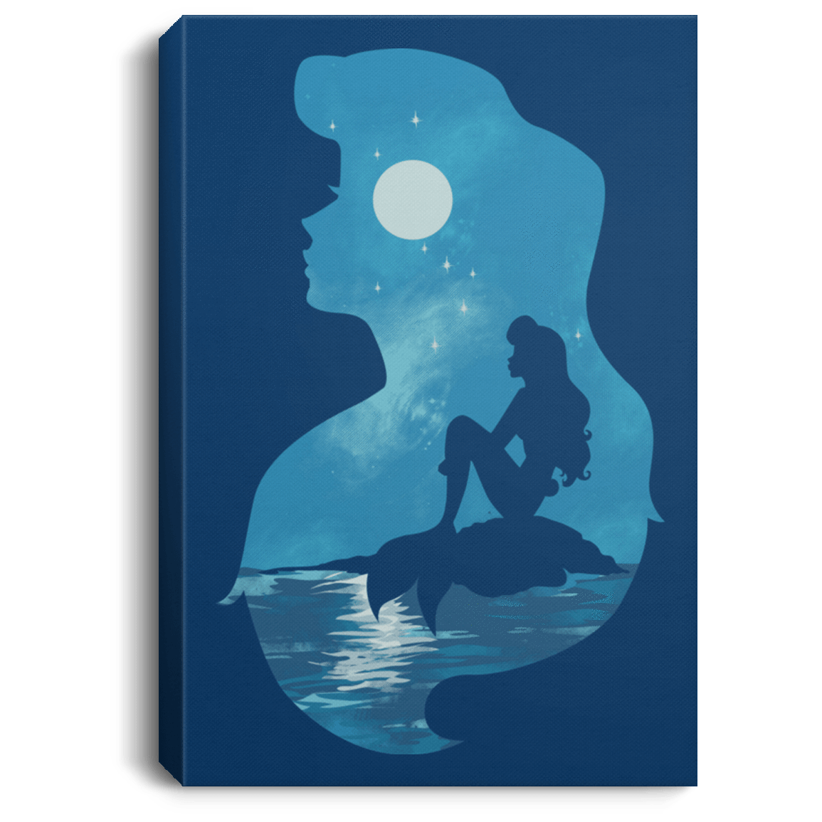 Housewares Royal / 8" x 12" Mermaid Portrait Premium Portrait Canvas