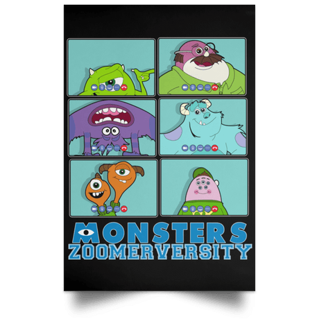 Monsters Zoomerversity Portrait Poster