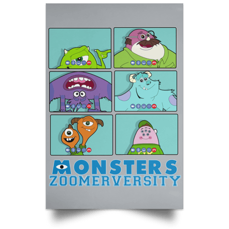 Monsters Zoomerversity Portrait Poster