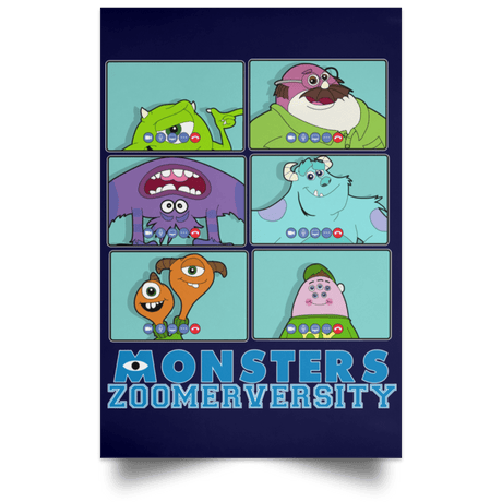 Monsters Zoomerversity Portrait Poster