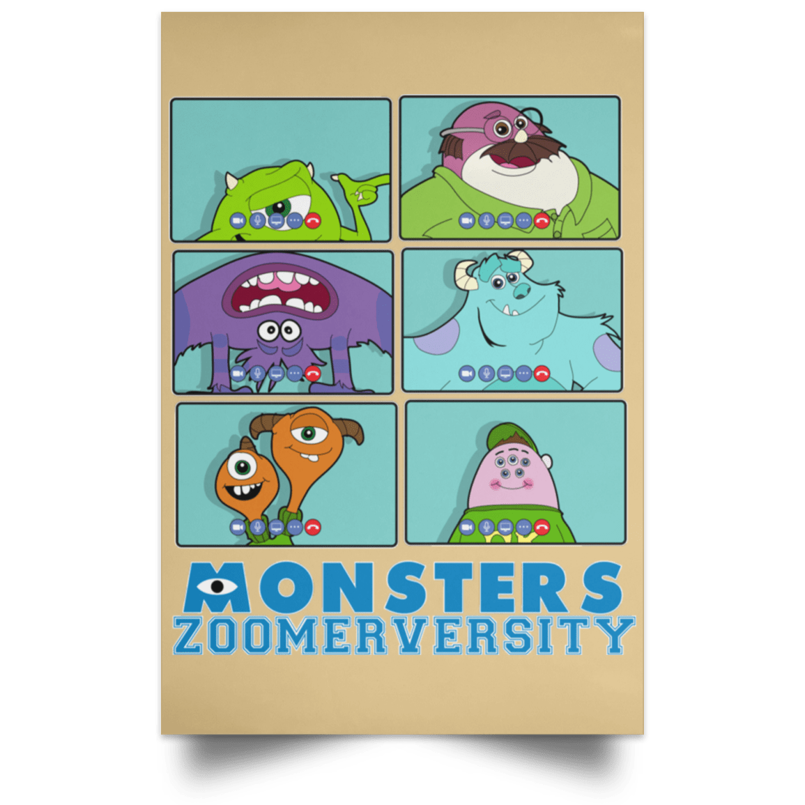 Monsters Zoomerversity Portrait Poster