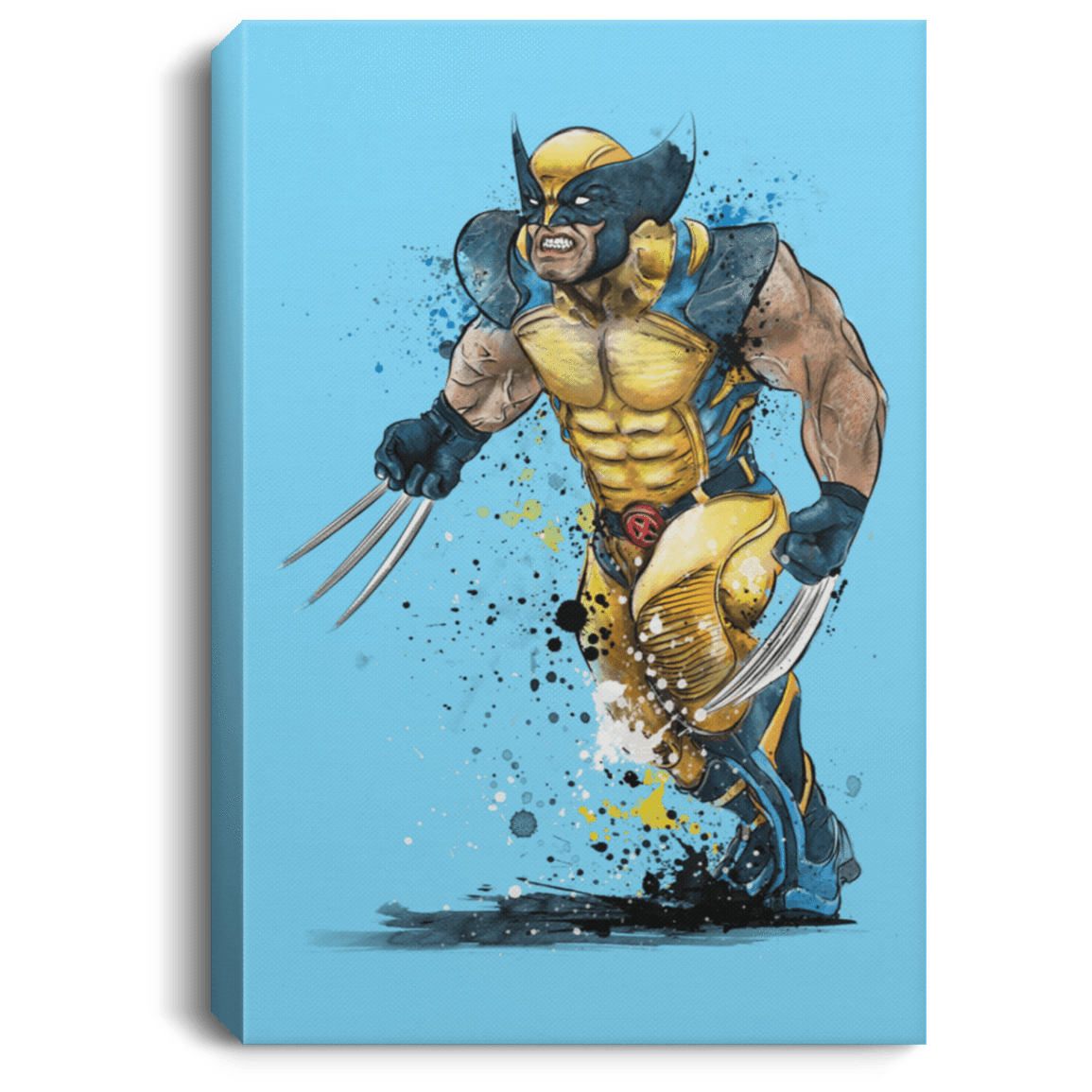 Housewares Columbia Blue / 8" x 12" Mutant Rage Watercolor Premium Portrait Canvas