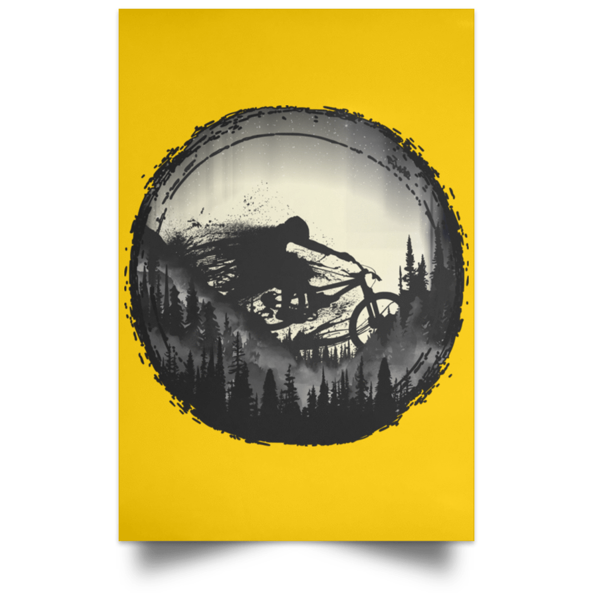 Housewares Athletic Gold / 12" x 18" Never Gonna Leave The Woods Portrait Poster