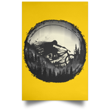 Housewares Athletic Gold / 12" x 18" Never Gonna Leave The Woods Portrait Poster