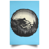 Housewares Columbia Blue / 12" x 18" Never Gonna Leave The Woods Portrait Poster