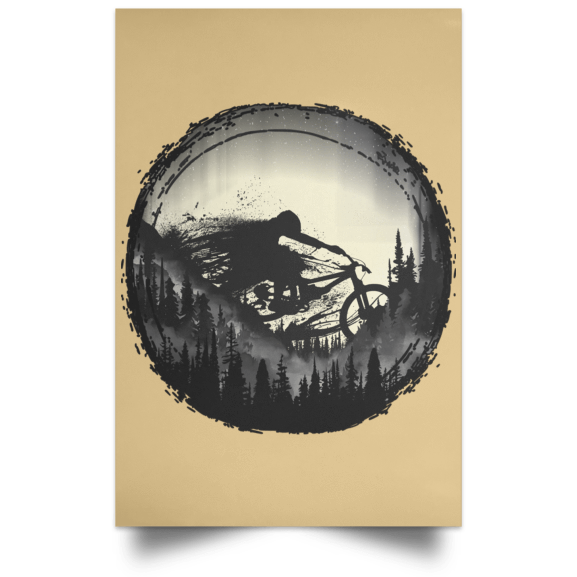 Housewares Tan / 12" x 18" Never Gonna Leave The Woods Portrait Poster