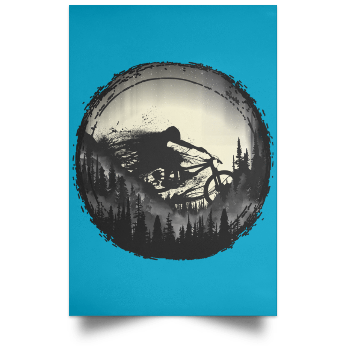 Housewares Turquoise / 12" x 18" Never Gonna Leave The Woods Portrait Poster