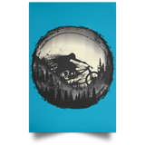 Housewares Turquoise / 12" x 18" Never Gonna Leave The Woods Portrait Poster